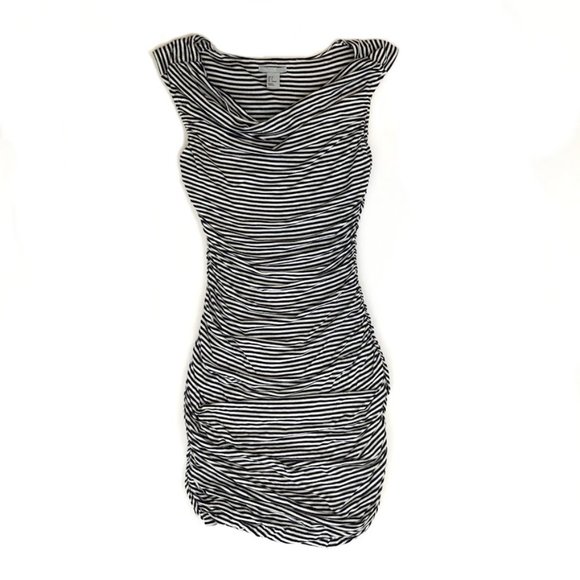 h&m ruched dress
